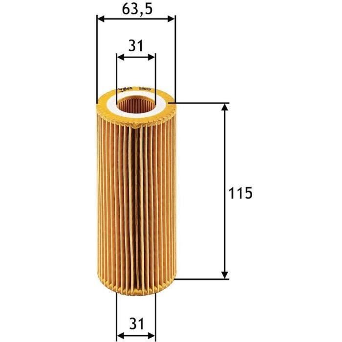 Filtre à huile - VALEO - 586511 - FLT HUI BMW 3 320  (TURBOD) BMW 3 320 D