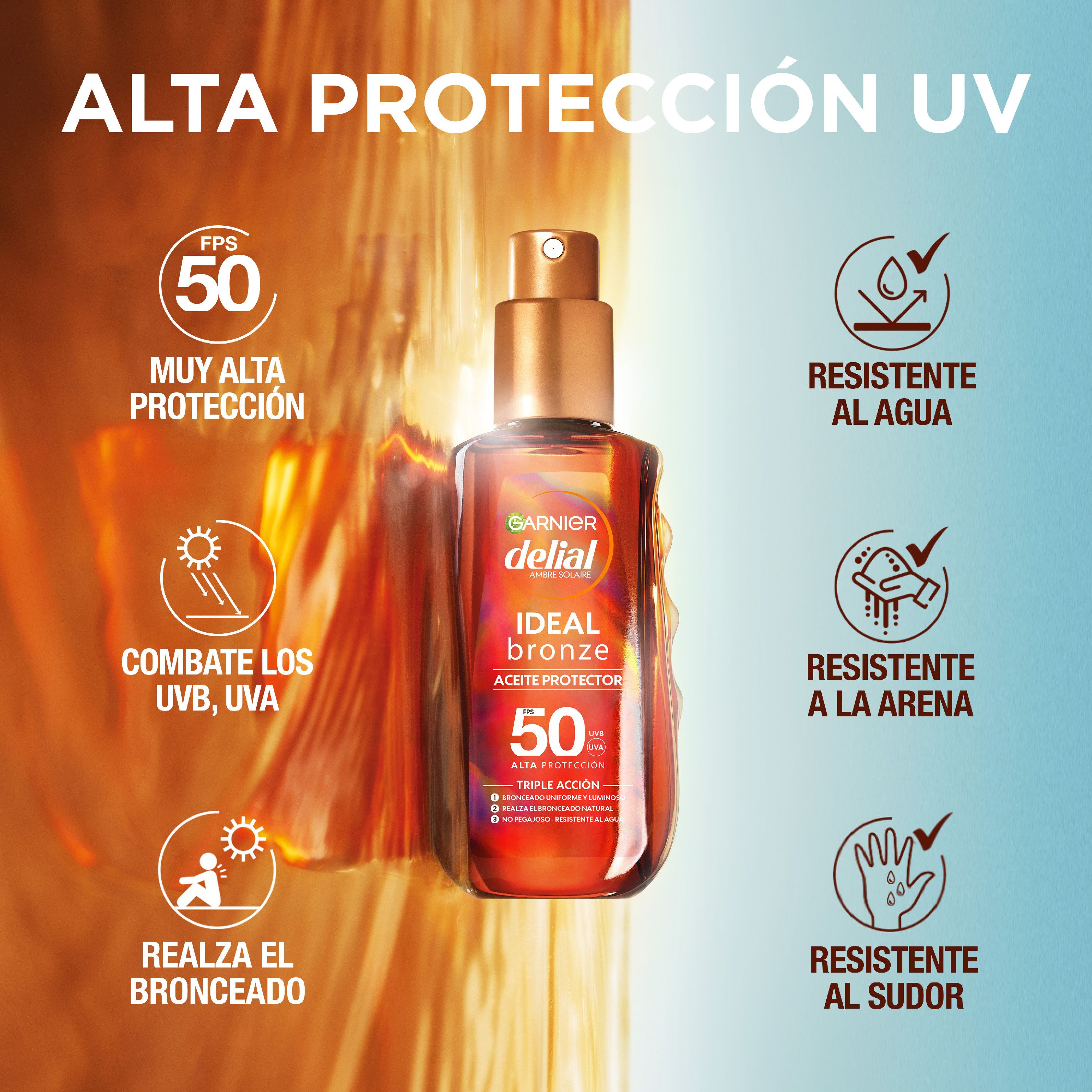 Delial Ideal Bronze zaštitno ulje SPF50 Za tamnjenje kože