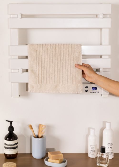 Porte-serviette électrique - Warm Towel Mini - 150W - Aluminium - Programmable - IP24