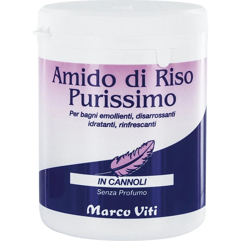 MARCO VITI Marco Viti Reine Reisstärke in Cannoli 250 g Für weichmachende, rötungshemmende, feuchtigkeitsspendende und erfrischende Bäder