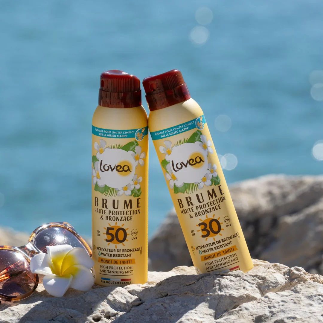 Visoko zaščitna meglica za sončenje z monoijem SPF 50 Tanners