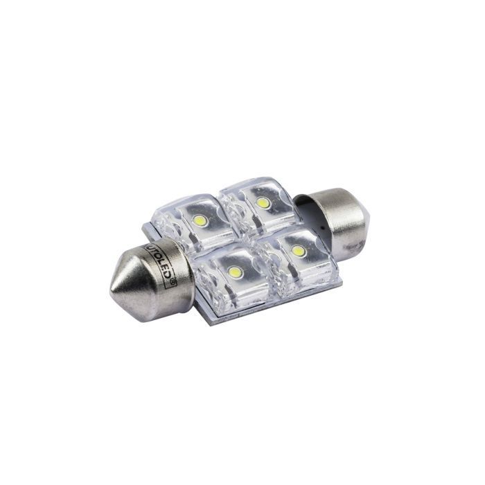 1 bombilla LED C5W 2x2 - 20x36 mm - Blanca