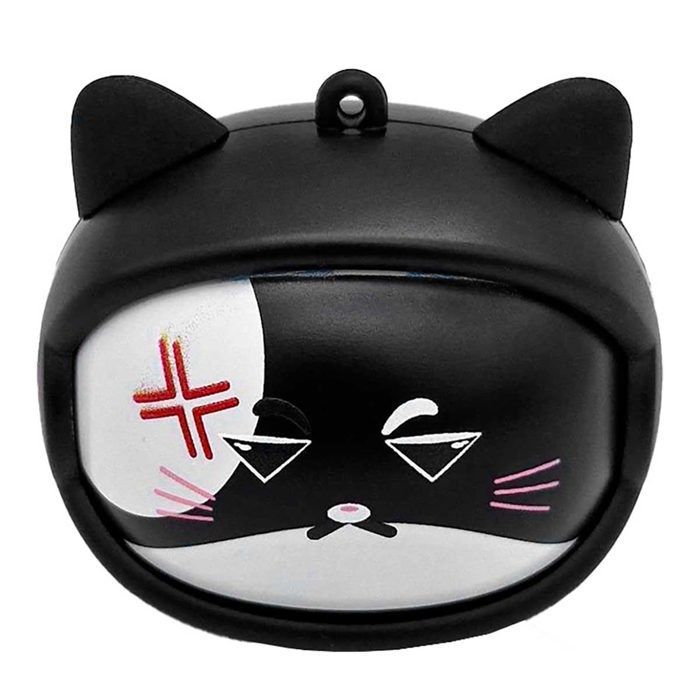 Yello Koko Moody Black True Wireless Earbuds with 3 Cat Heads