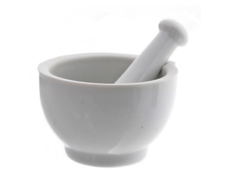 Moździerz ceramiczny biały