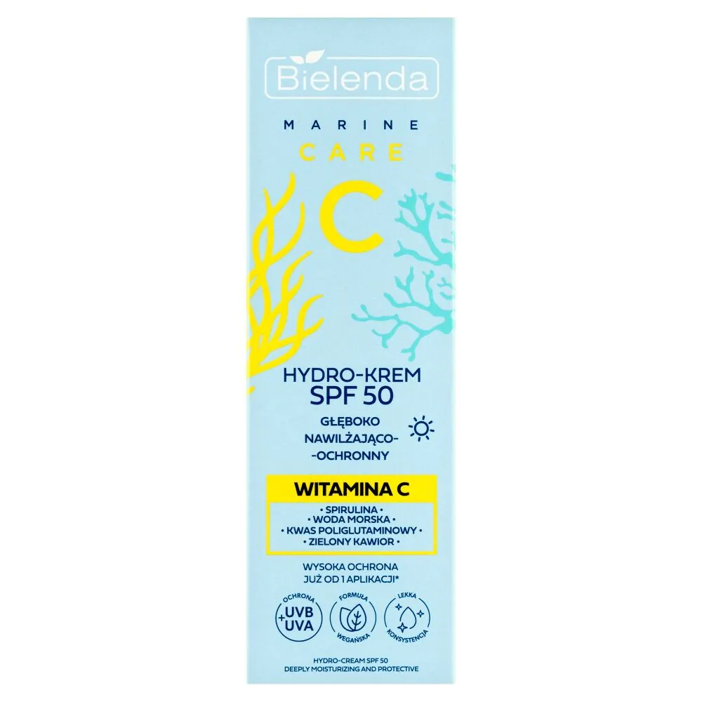 Bielenda C Marine Care SPF50 Hydro-krem głęboko nawilżająco-ochronny