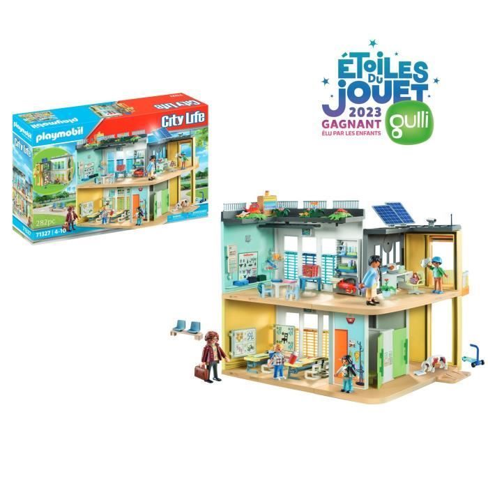 PLAYMOBIL 71327 Ecole aménagée, City Life, L'école, 282 pièces, Mixte, Pour enfant dès 4 ans