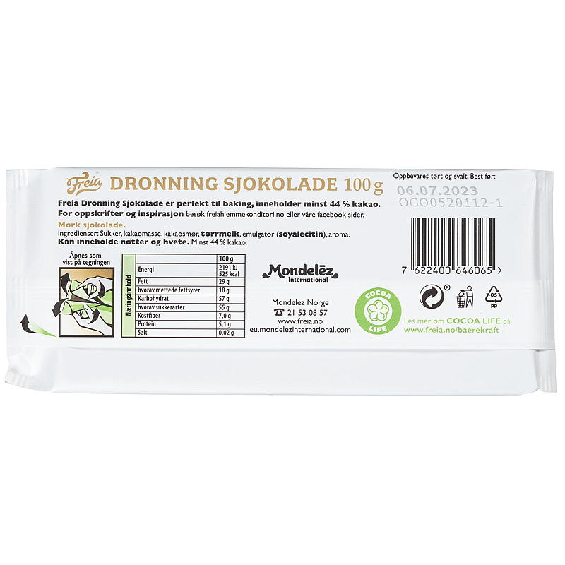 Chocolat Freia Reine 100 g, Freia