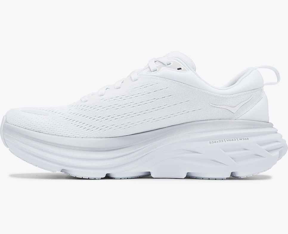 HOKA Bondi 8 Wit/Wit