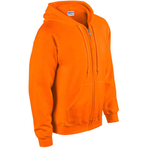  Sudadera Con Cremallera Y Capucha Model Blend Hombre Deporte/gimnasio Gildan (naranja