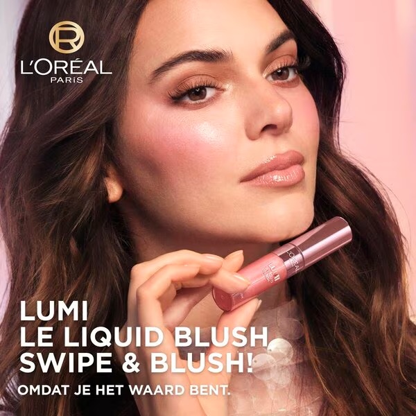L'Oréal Paris Lumi Le Liquid rumenilo 630 Glowy True Rose