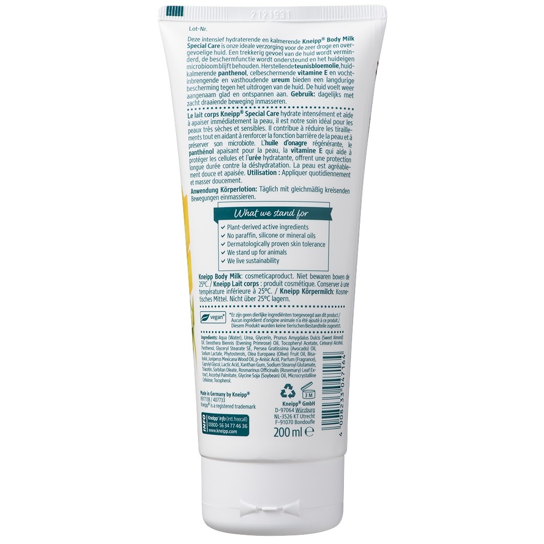 Latte corpo Kneipp Special Care - 200 ml