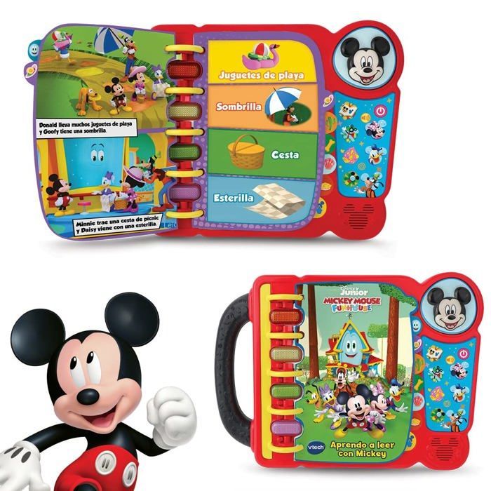 Interaktiivinen e-kirja - Vtech - 80-554022 - Disney Mickey - 4 pelitilaa - 14 sivua