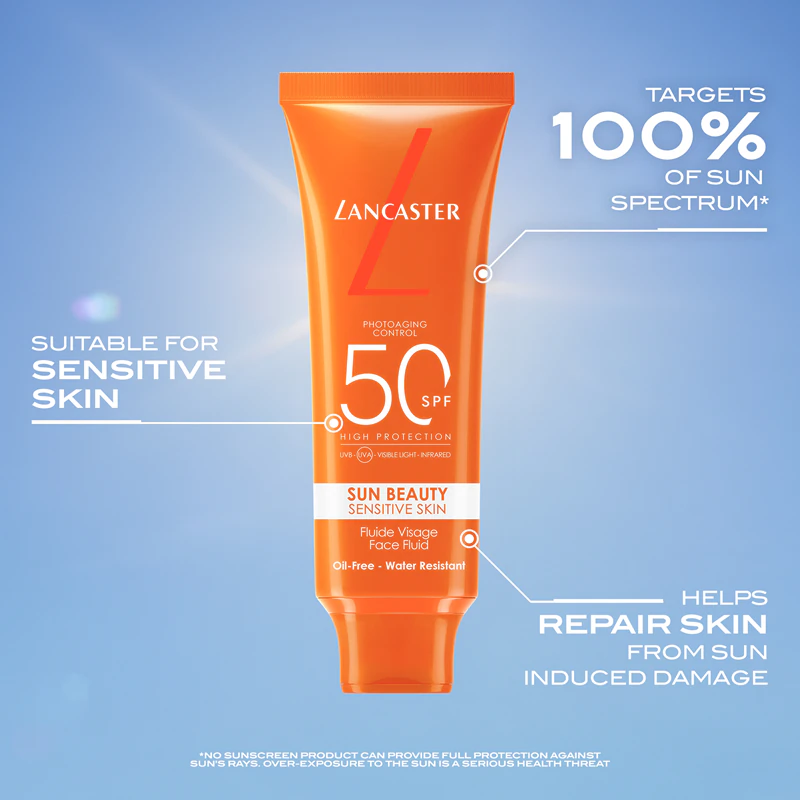 Lancaster Sun Sensitive Oil-Free Milky Fluid fluid do opalania twarzy SPF 50
