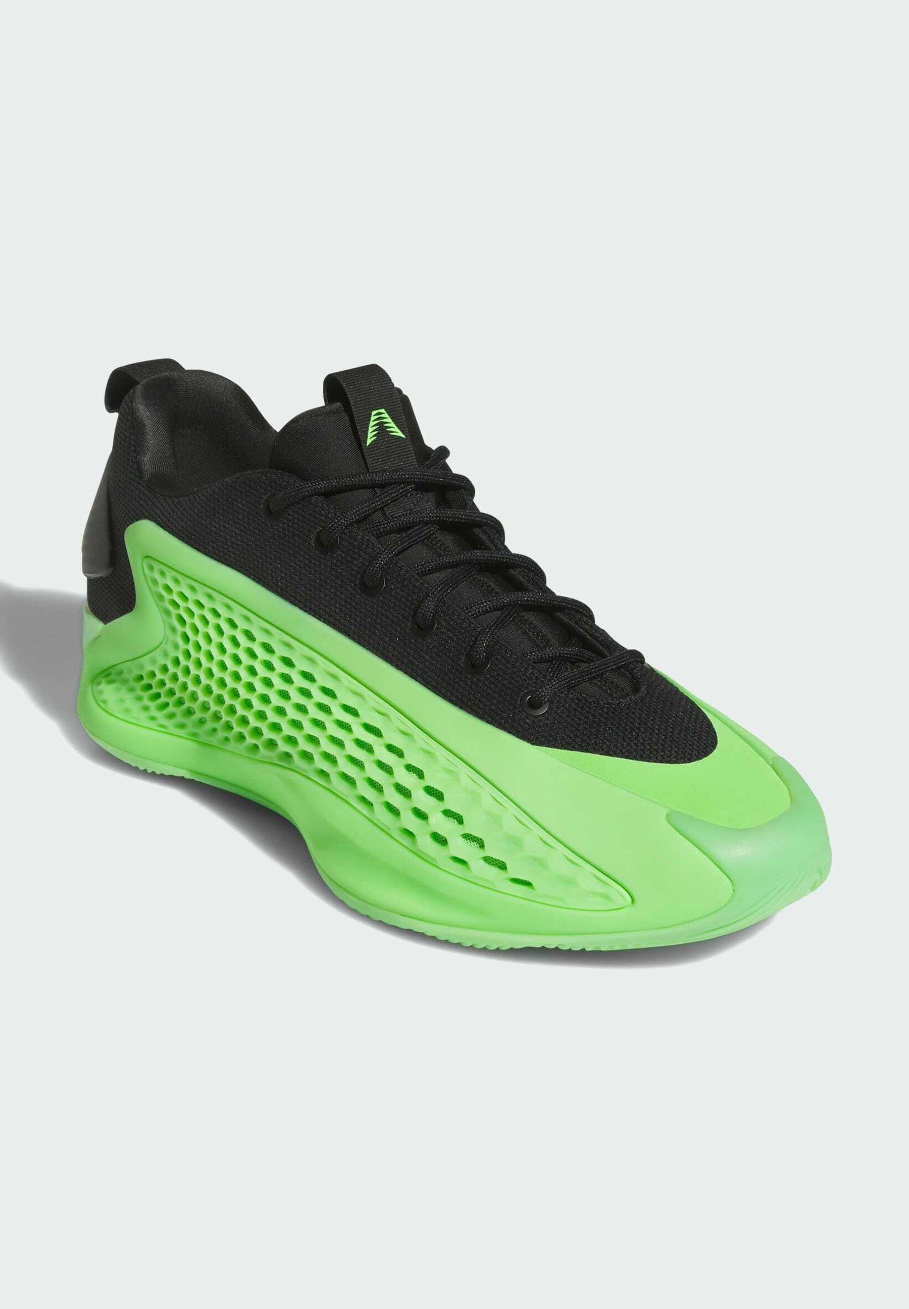 adidas Performance ANTHONY EDWARDS 1 LOW - Chaussures de basketball - Vert citron lucide, Aurore boréale, Noir profond