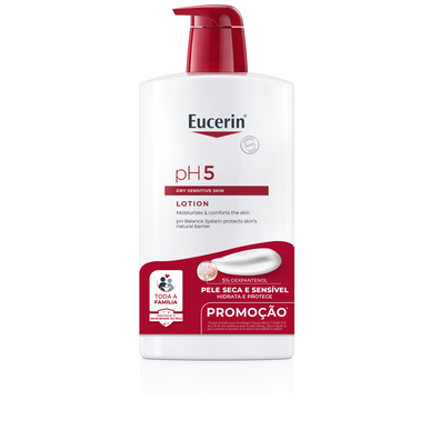 Eucerin Kosteuttava Vartalovoide Kuivalle ja Herkälle Iholle pH 5 1000 ml