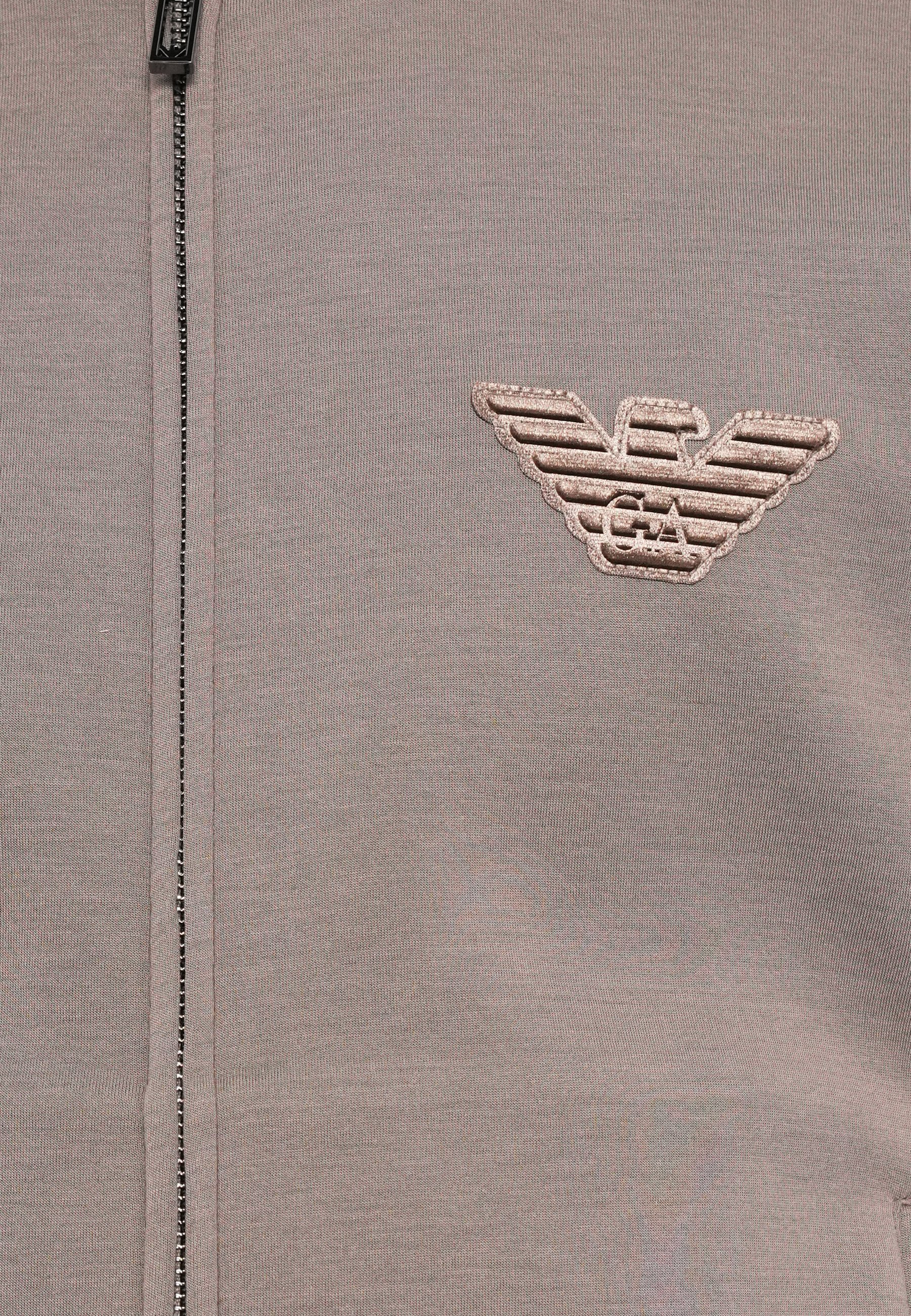 Emporio Armani sweatshirt met rits - walnoot