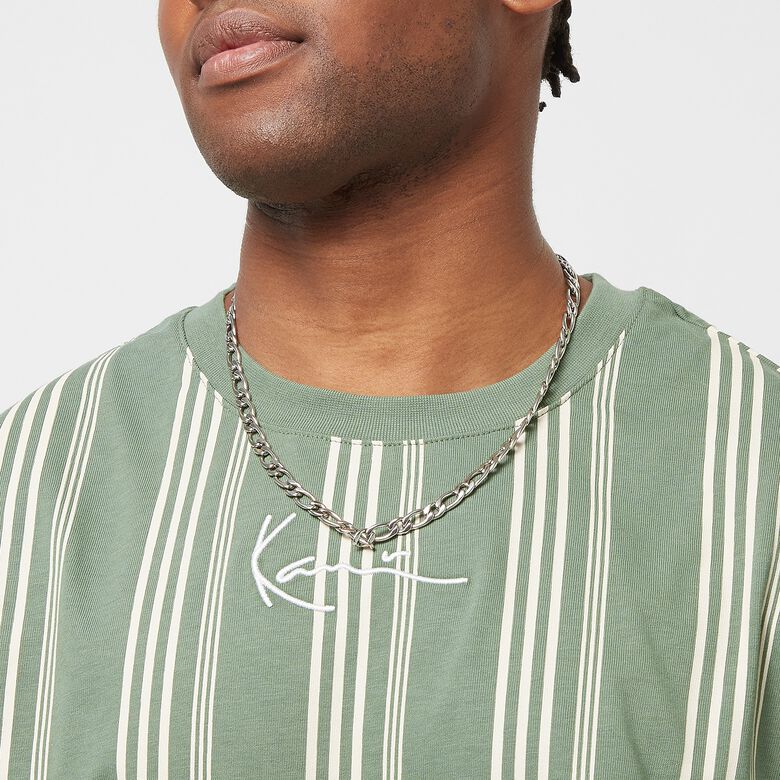 T-shirt rayé à petite signature