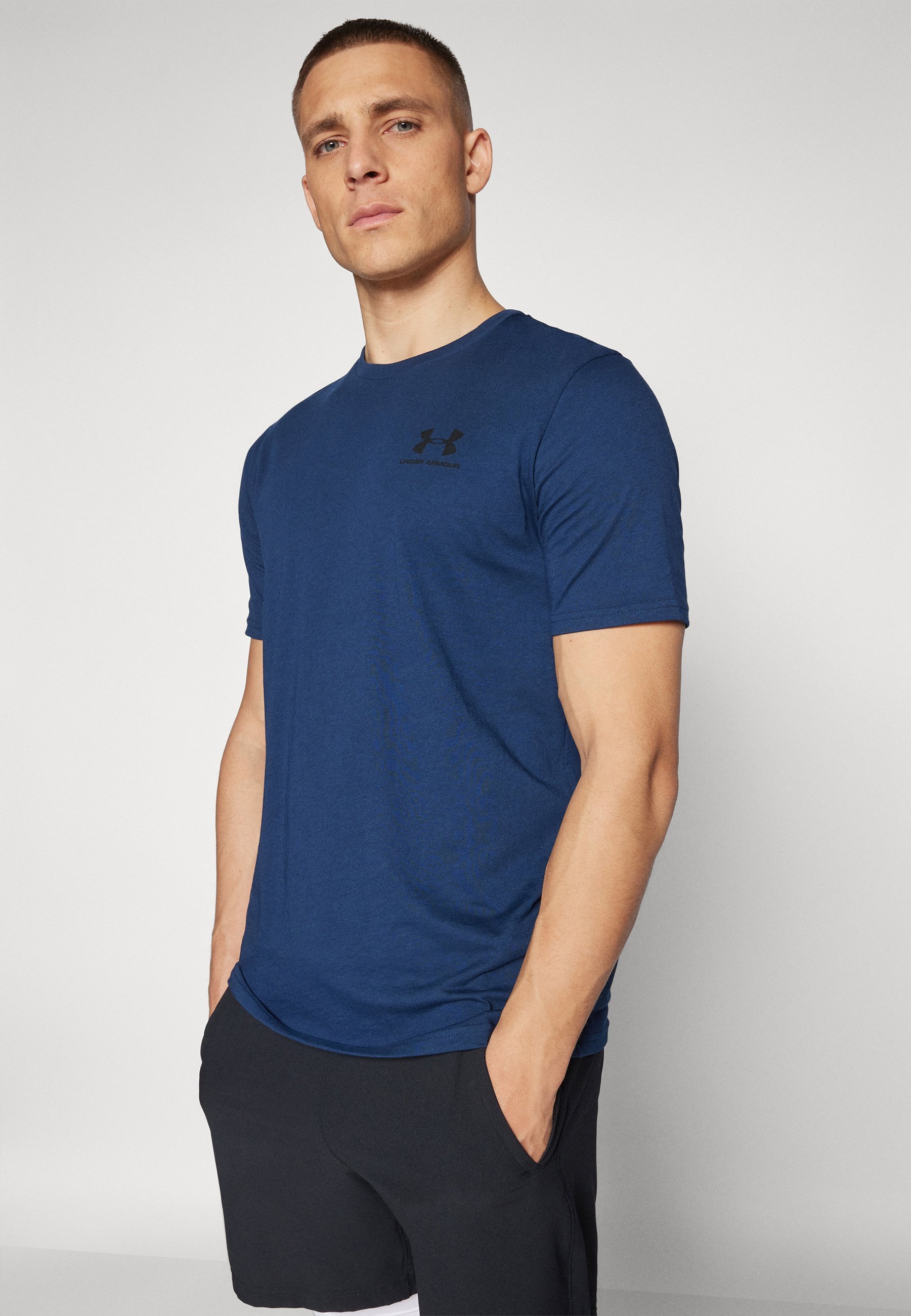 Under Armour LEFT CHEST LOGO - Tričko s potlačou - academy/black