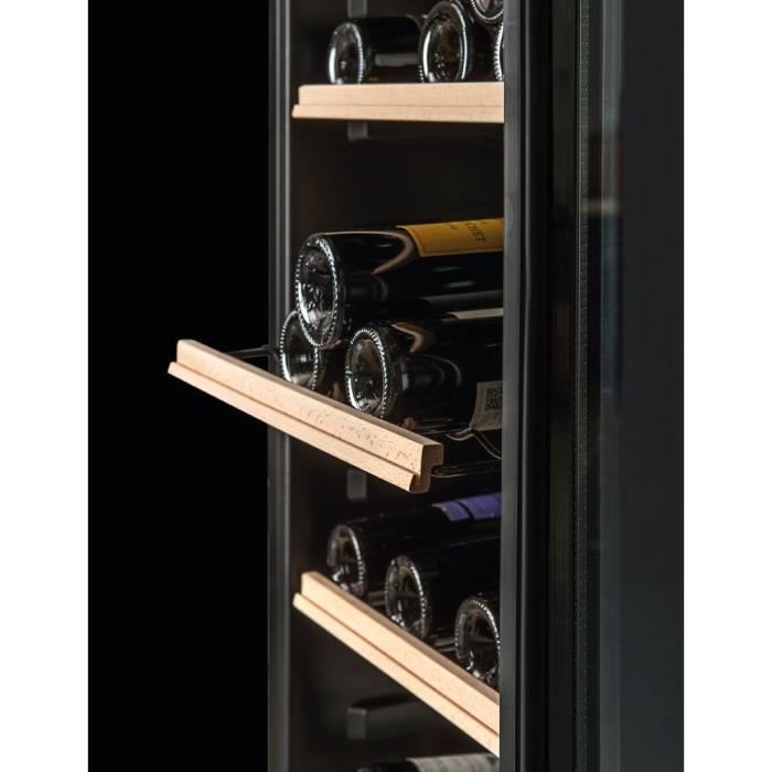 Wijnkelder voor rijping - LA SOMMELIERE - CTPNE147E - 147 flessen - Massieve deur - Energieklasse E - 54 x 60 x 167,4 cm - Zwart
