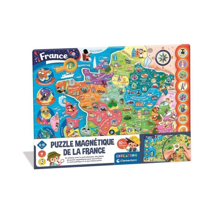 CLEMENTONI - Magnetic Puzzle of France