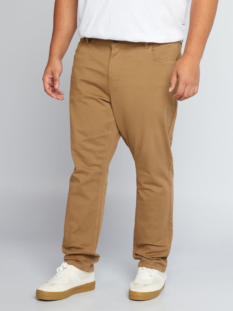 Calças Slim Fit L32 - MARROM