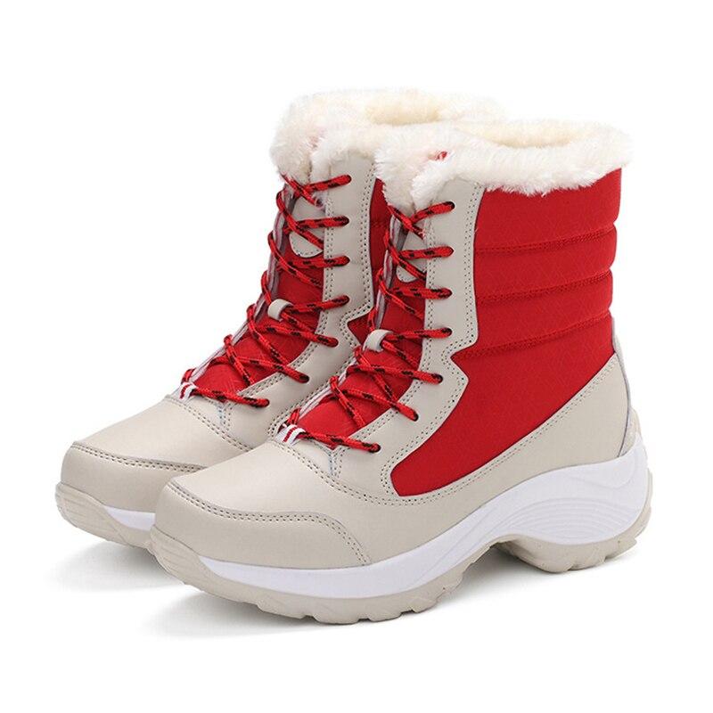 Bottes d'hiver pour femmes, nouvelles bottes hautes en velours, chaussures imperméables pour femmes, bottes de neige tubulaires, chaussures en coton tendance pour femmes