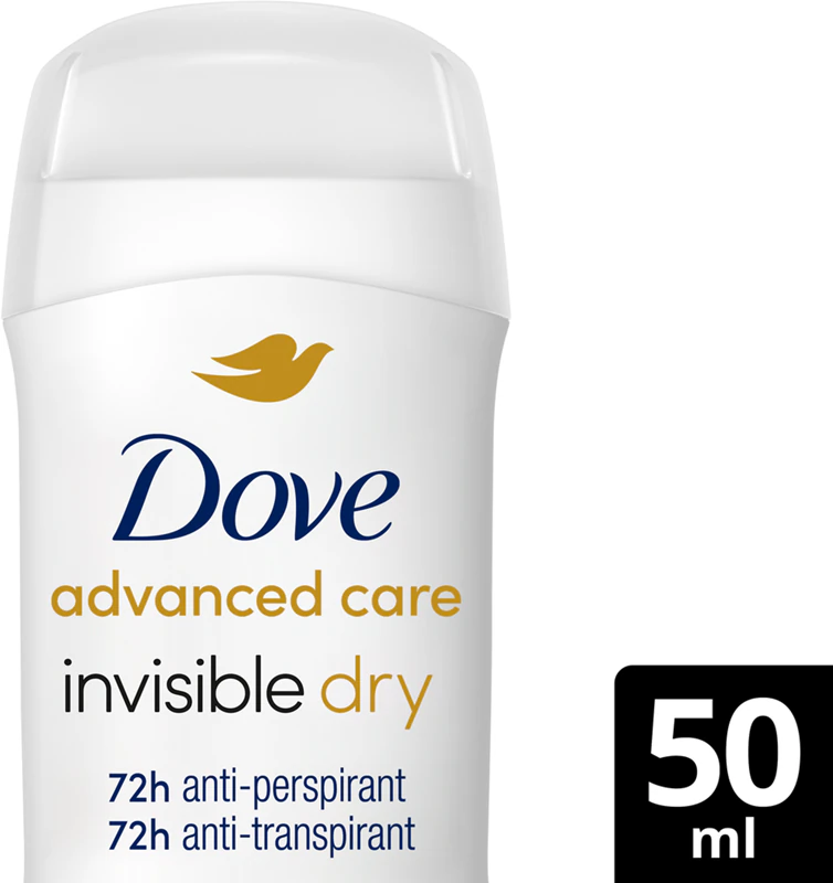Desodorante em bastão Dove Advanced Care Invisible Dry