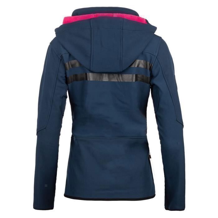 Veste Softshell Femme - Geographical Norway Reine - Couleur Bleu - Avec Capuche