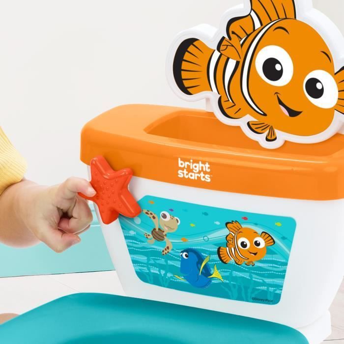 DISNEY BABY - NEMO- Mini toilette avec réducteur de lunette de toilette inclus, 2 en 1, MySize, Pot amovible facile à nettoyer