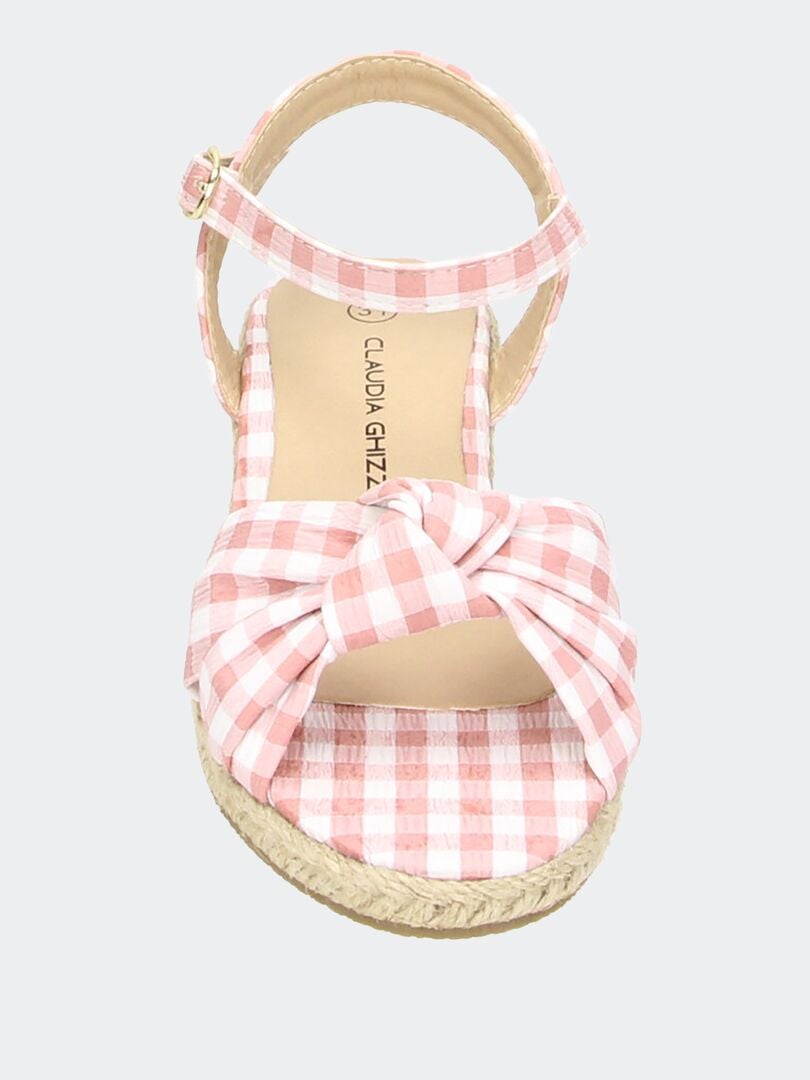 Sandalen met sleehak - ROZE
