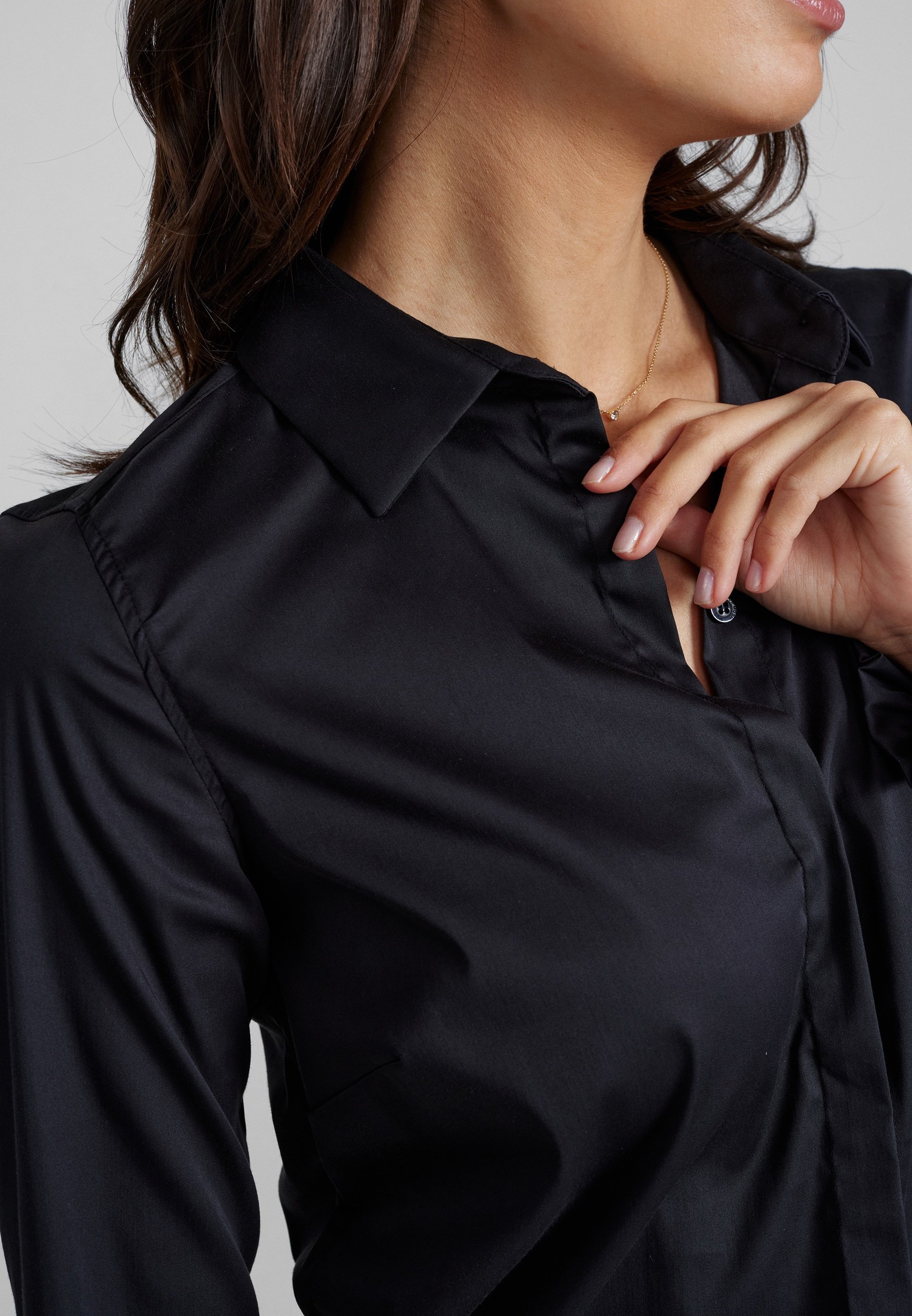 Mos Mosh MATTIE FLIP SHIRT - Camicetta con bottoni - nera