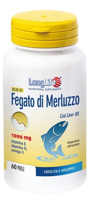 Long Life voedingssupplement met levertraan LongLife 60 parels Levergezondheid