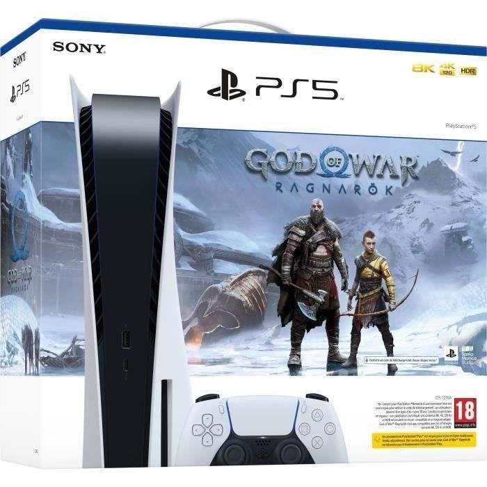 Pacote PS5: Console PlayStation 5 - Edição Padrão + God of War: Ragnarök