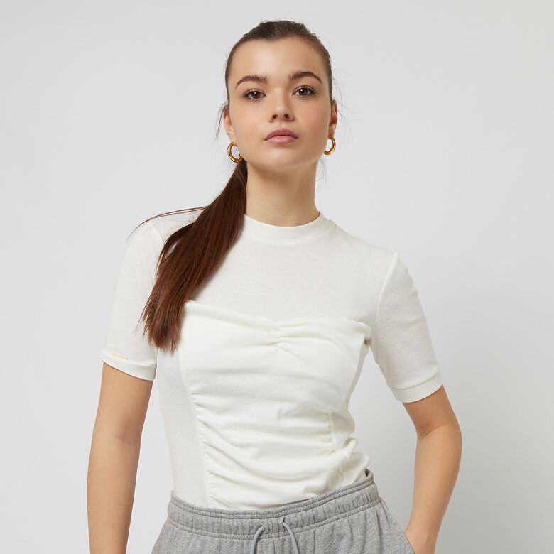 Sportliches Kurzarm-Top mit Twist-Effekt