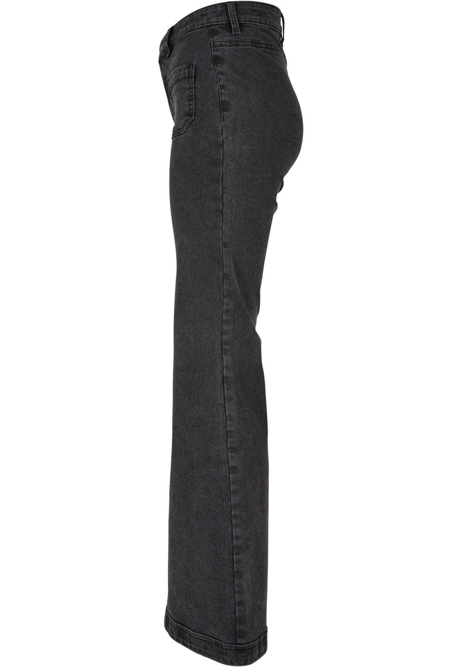 Urban Classics Flared Jeans - black