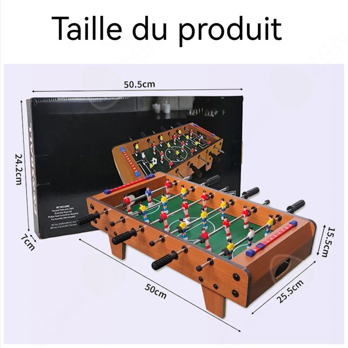 Mesa de futbolín, juego de fútbol para dos jugadores, minijuego, juguete educativo, juego familiar, juego interactivo de madera para niños