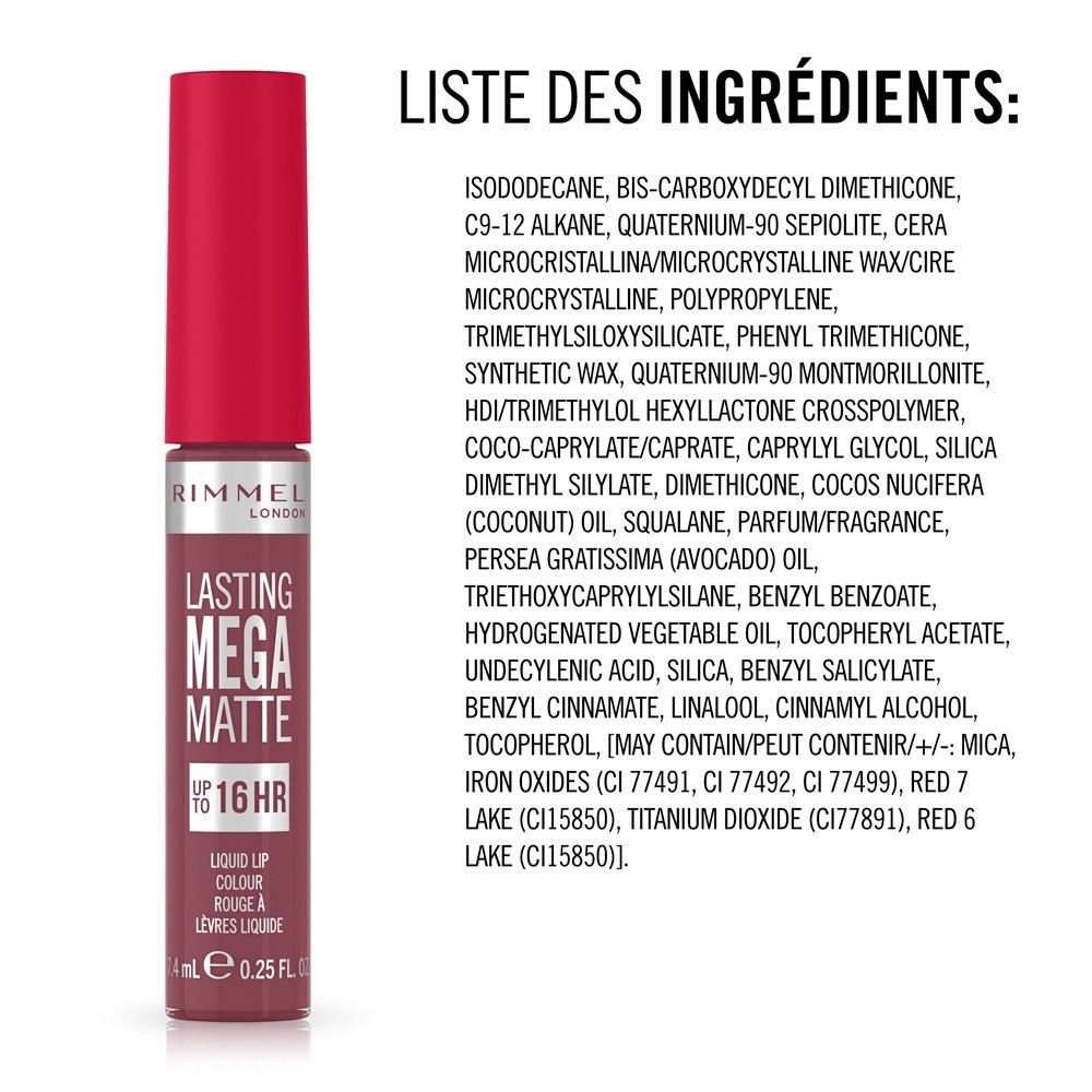 Rimmel London LASTING MEGA MATTE