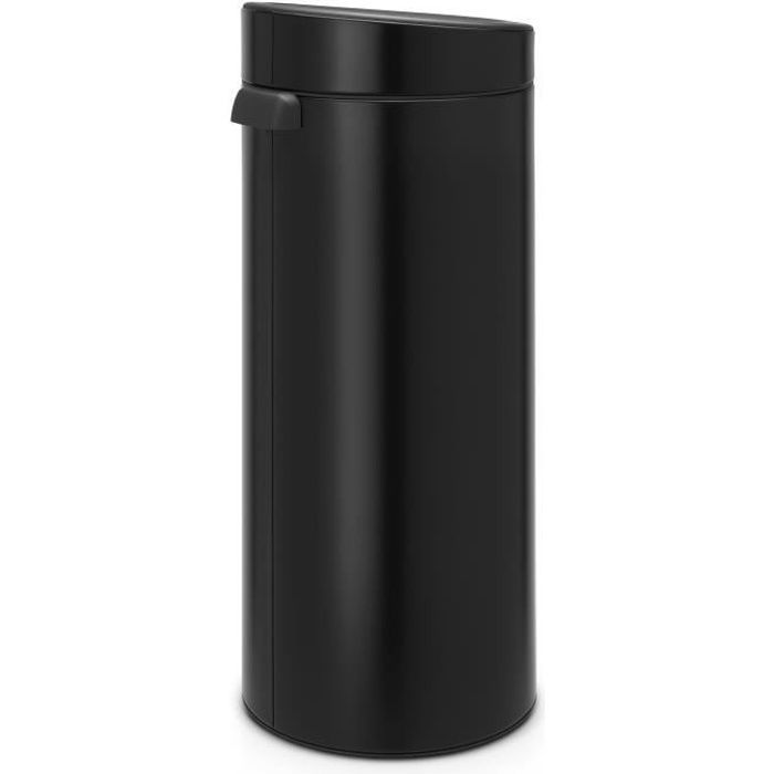 Cubo de basura táctil BRABANTIA - 30L - Negro mate