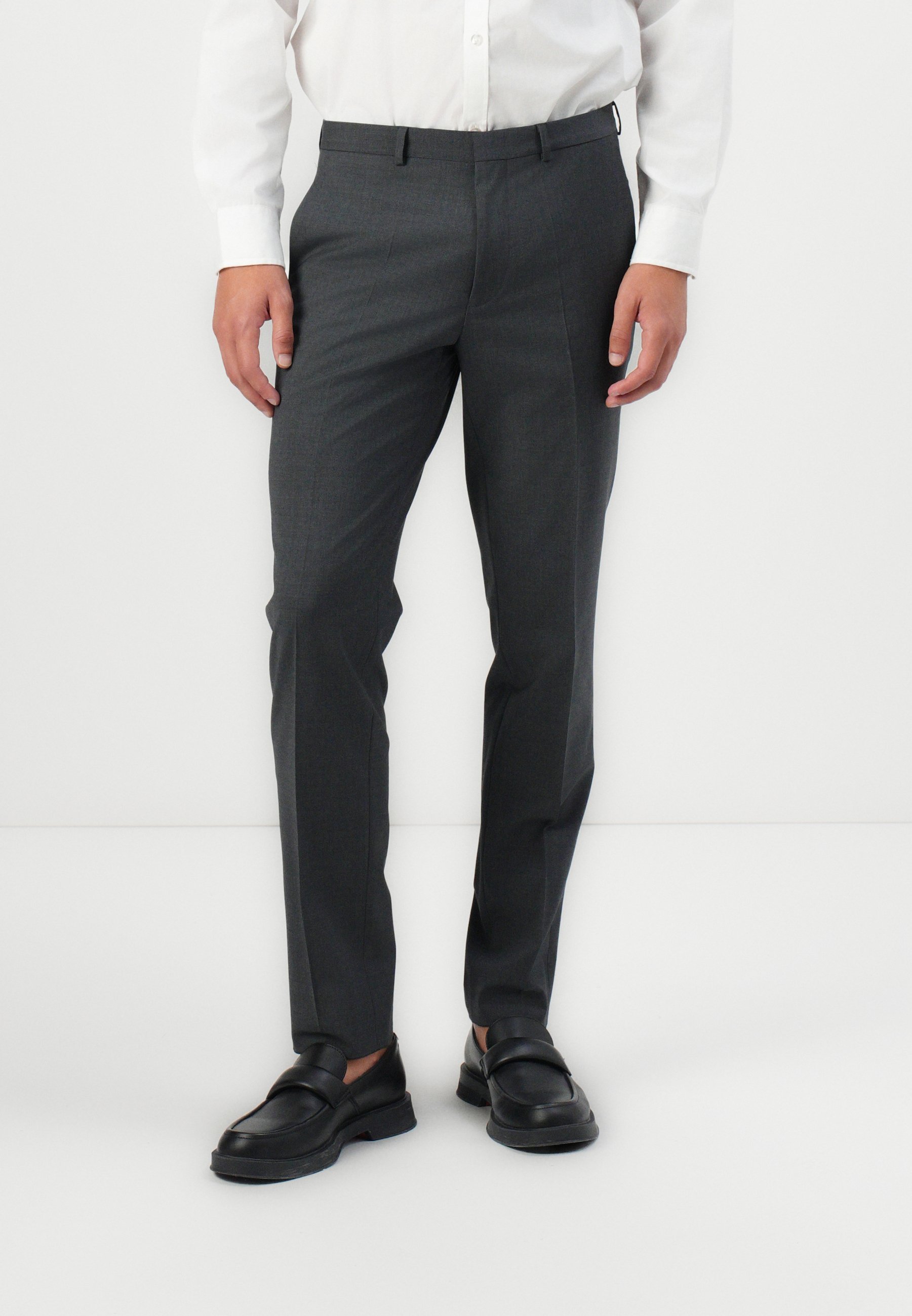 HUGO HESTEN - Pantalon - gris foncé