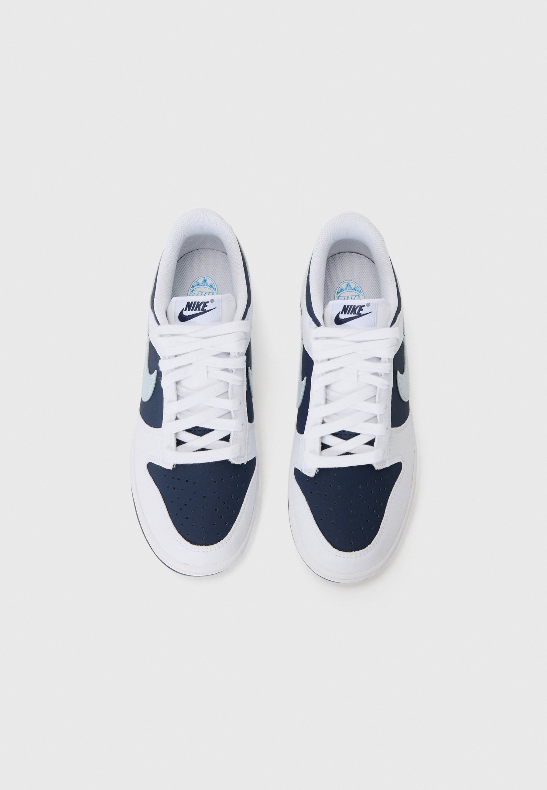 Nike Sportswear DUNK LOW UNISEX - Sneakers - wit/lichtblauw/diep koningsblauw