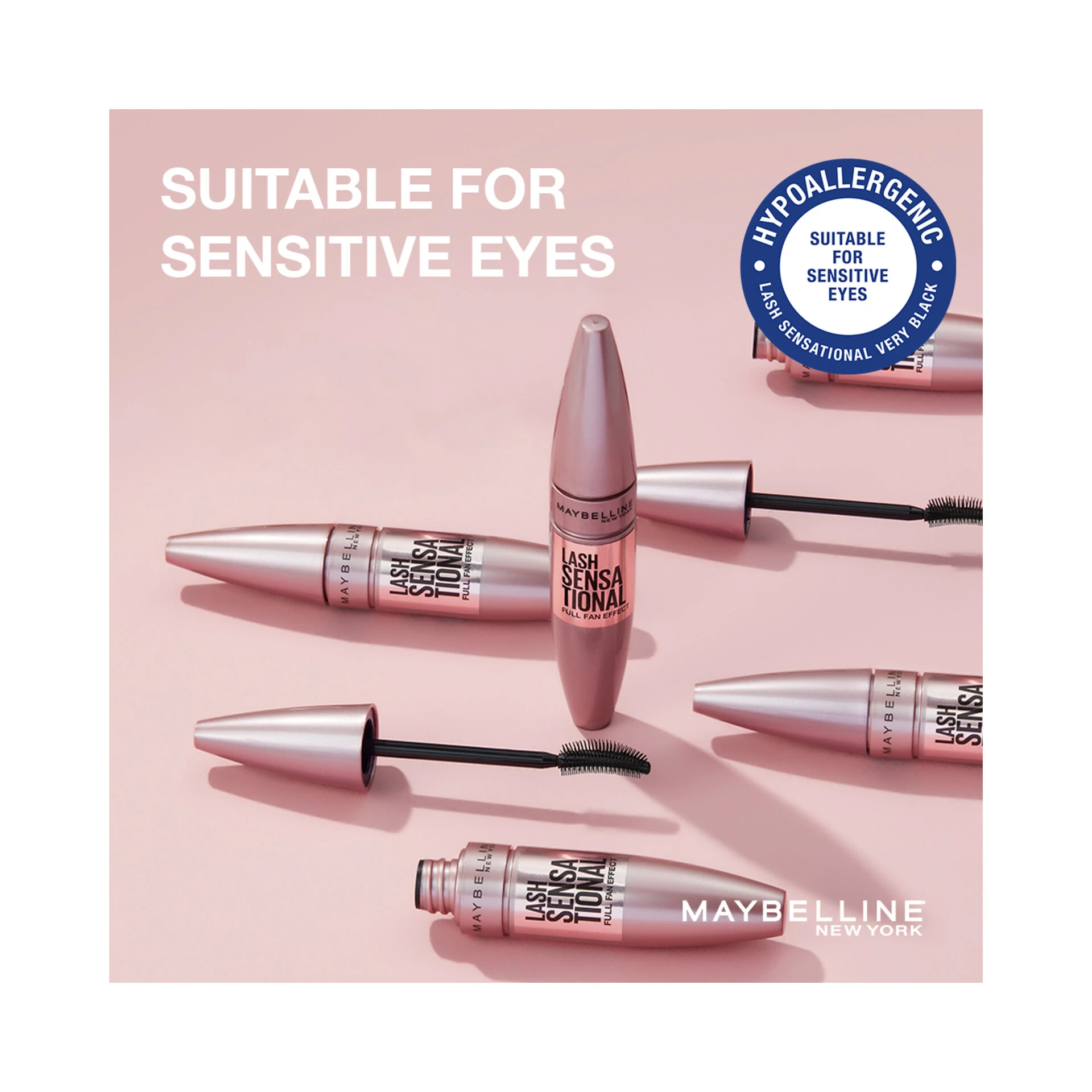 Lash Sensational maskara, vrlo crna - Maybelline