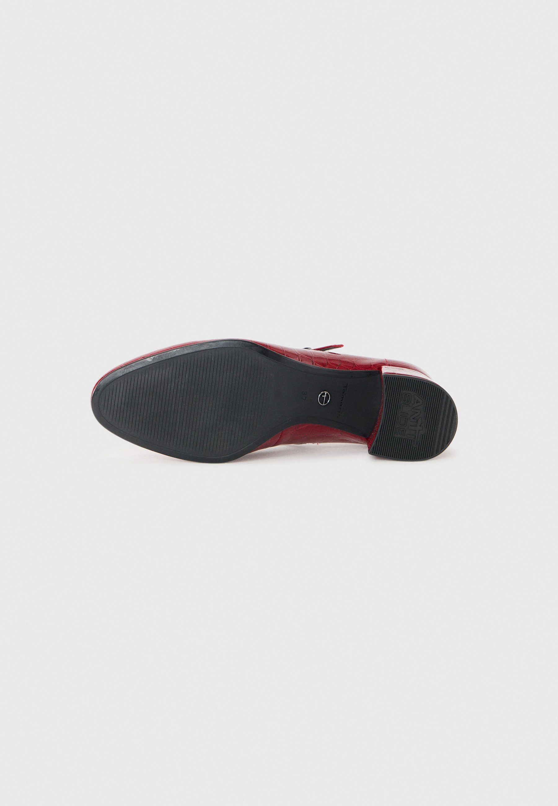 Tamaris Klasični čevlji s peto - merlot/kroko