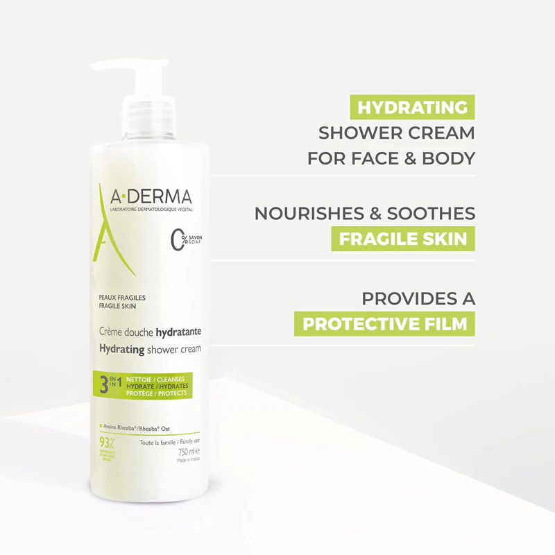A-Derma Hydra-Protective, mimoriadne jemný sprchový gél pre celú rodinu.