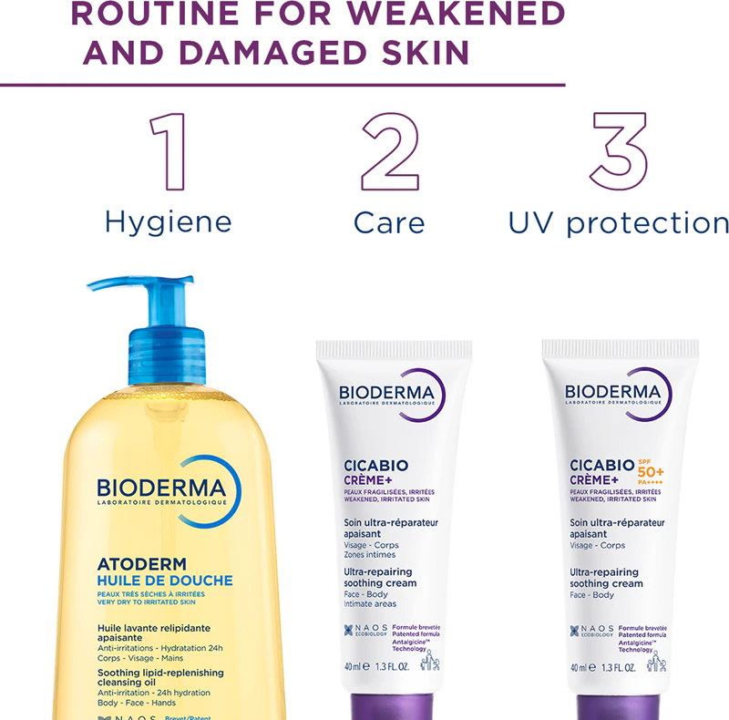 Krém na tvár Bioderma Cicabio Créme+ SPF 50+ SPF 50+