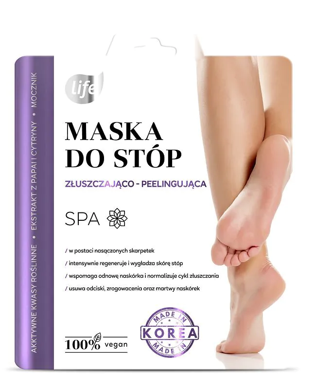 Life Maska Złuszczająco-Peelingująca do stóp