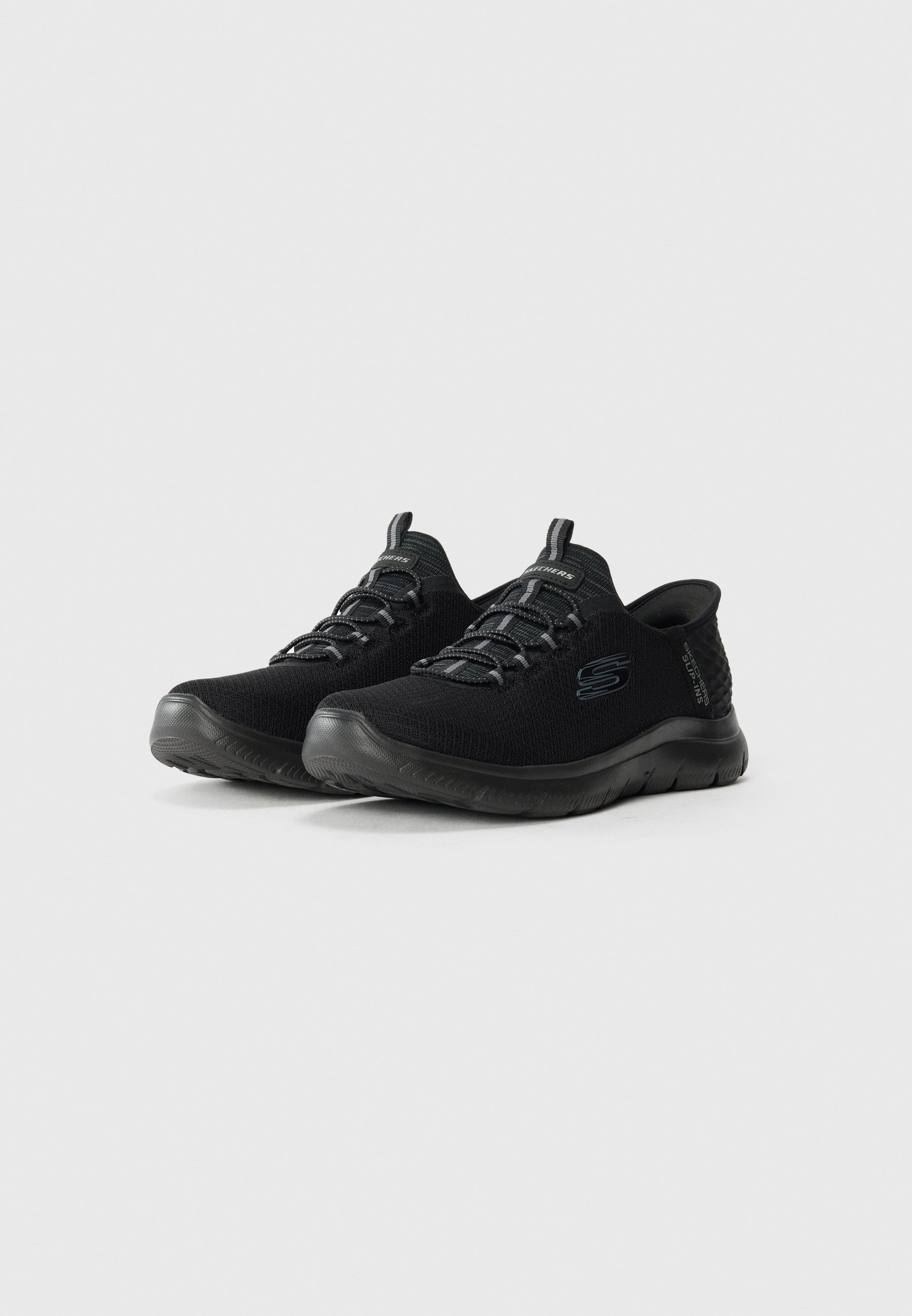 Skechers Wide Fit SUMMITS - Scarpe da ginnastica - nere