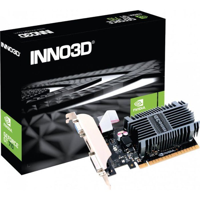 INNO3D - Placa de vídeo - NVIDIA GeForce GT710 Low Profile Passiva - 2 GB