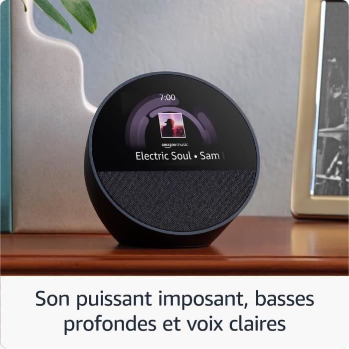 Reloj despertador inteligente - AMAZON - ECHO SPOT - Pantalla de 2,83