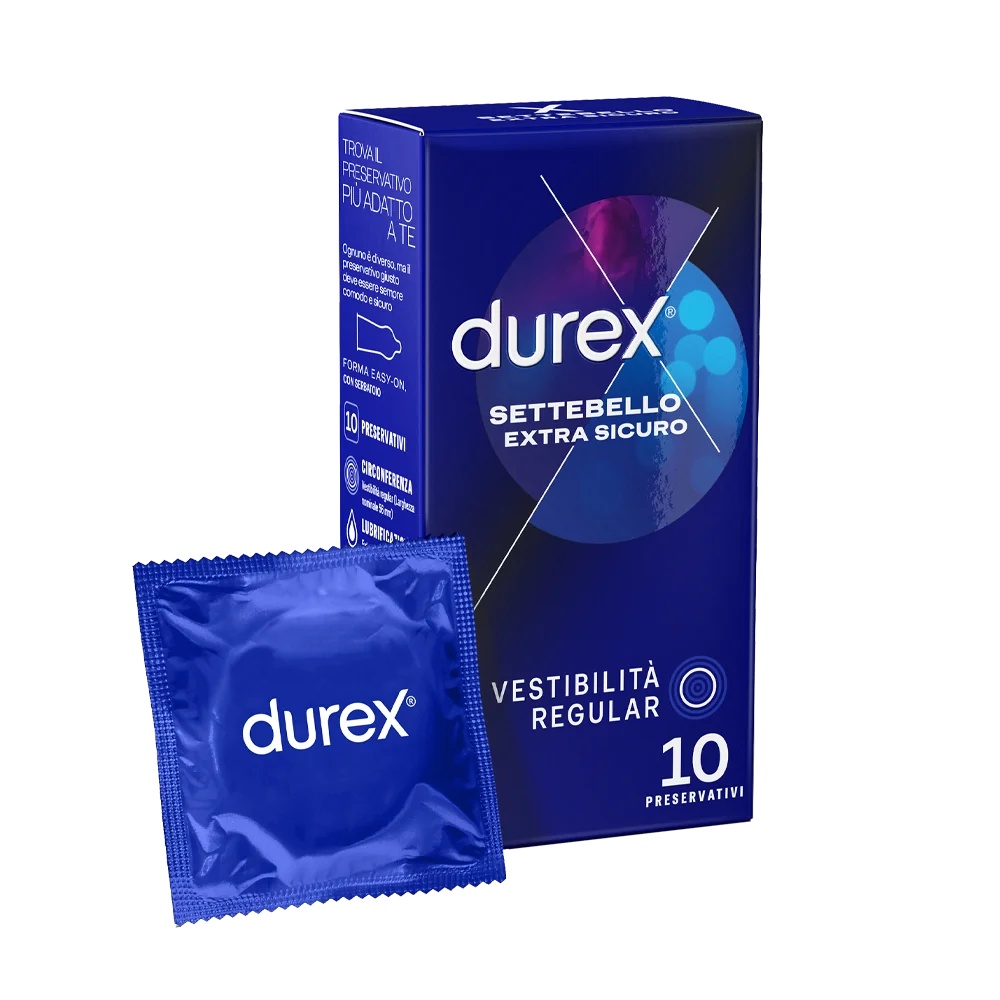 Kondomy Durex Settebello Extra Sic 10 Stück