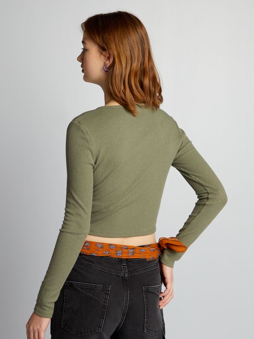 Camiseta curta - VERDE